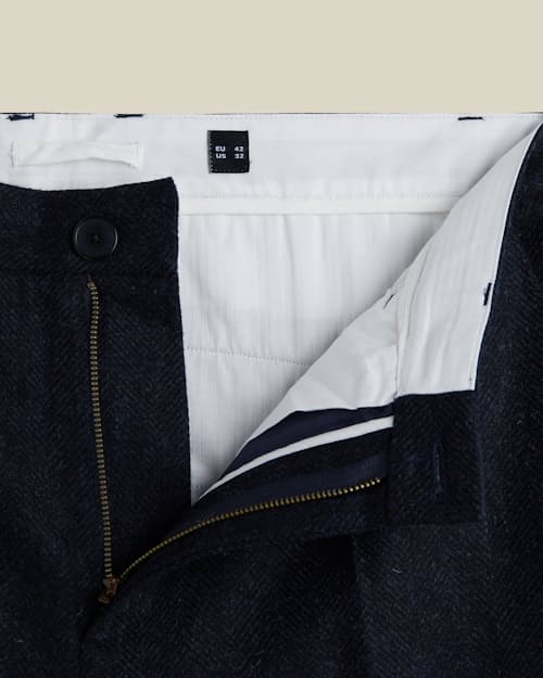 laydown detail image of Wool Pleated Trousers