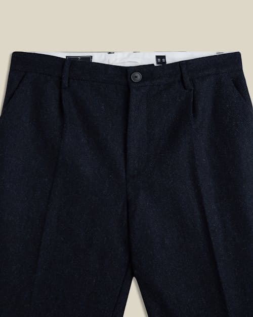 laydown detail image of Wool Pleated Trousers