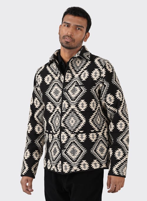 on model image of Paris Work Jacket