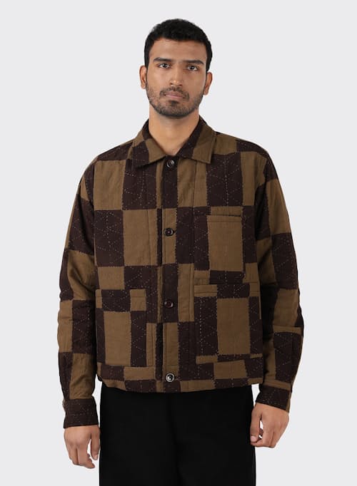 on model image of Bodhi Shirt Jacket