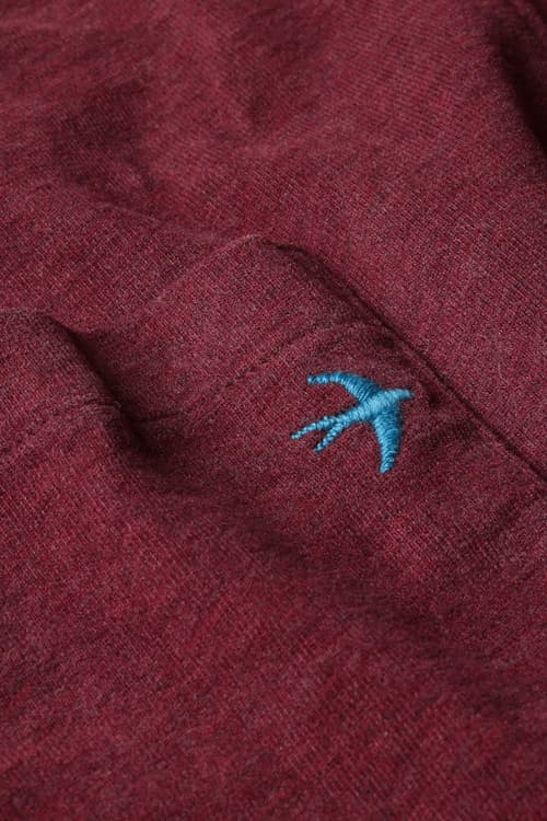 laydown detail image of Ringspun Long Sleeve Pocket T-Shirt