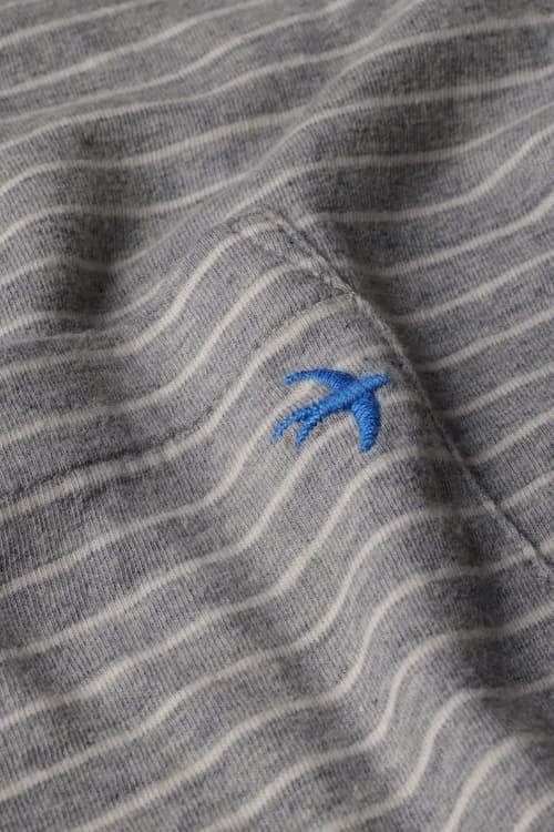 laydown detail image of Ringspun Long Sleeve Pocket T-Shirt