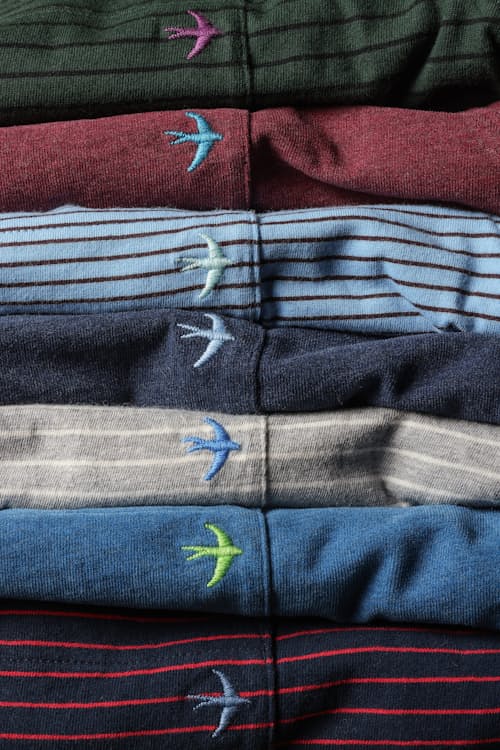 laydown detail image of Ringspun Long Sleeve Pocket T-Shirt