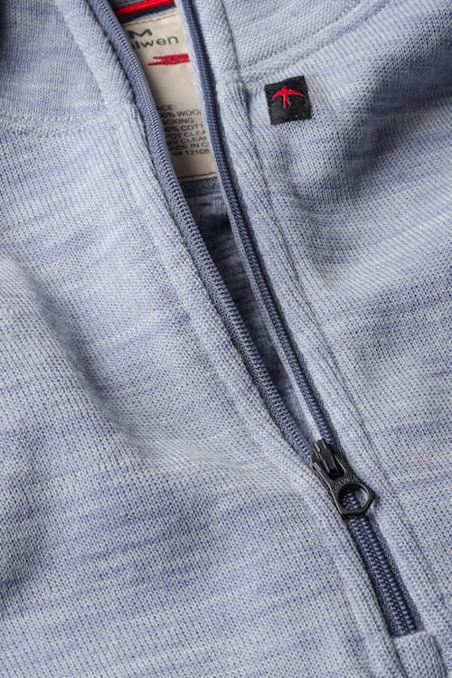 laydown detail image of Wool Cotton Quarter Zip