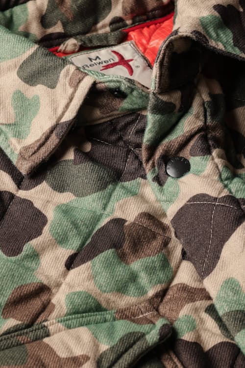 laydown detail image of Quilted Flannel Shirt Jacket