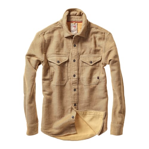 laydown image of Soft Brushed Utility Workshirt
