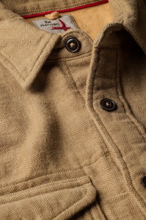 laydown detail image of Soft Brushed Utility Workshirt