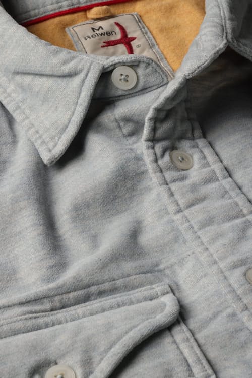 laydown detail image of Soft Brushed Utility Workshirt