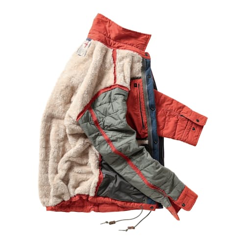 laydown image of Quilted Superfleece Jacket