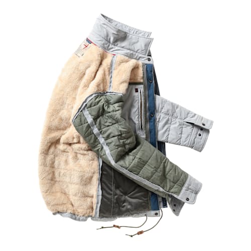 laydown image of Quilted Superfleece Jacket