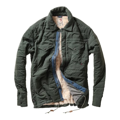 laydown image of Quilted Superfleece Jacket