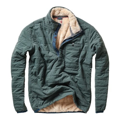 laydown image of Quilted Superfleece Popover