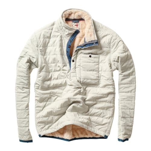 laydown image of Quilted Superfleece Popover