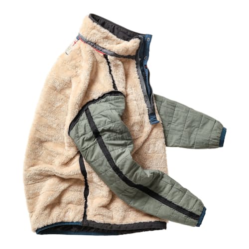 laydown image of Quilted Superfleece Popover