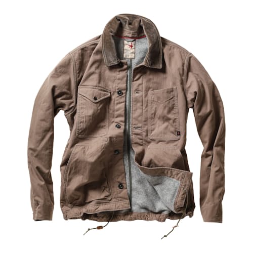laydown image of Pile-Lined Chore Coat