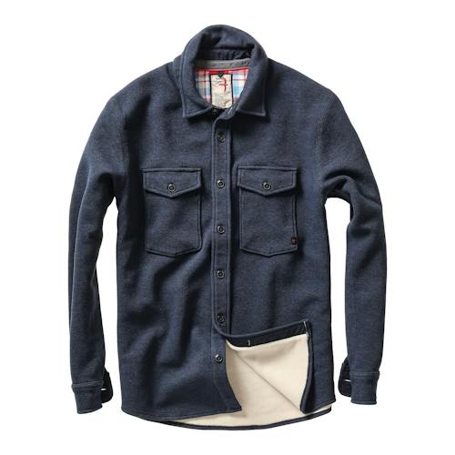 laydown image of Pique Fleece Workshirt