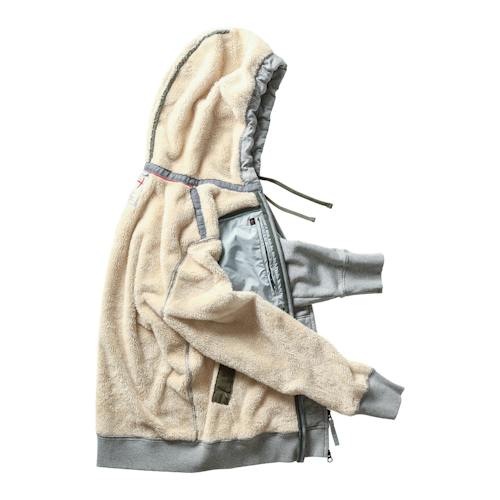 laydown image of Superfleece Full-Zip Hoodie