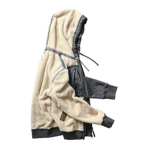 laydown image of Superfleece Full-Zip Hoodie