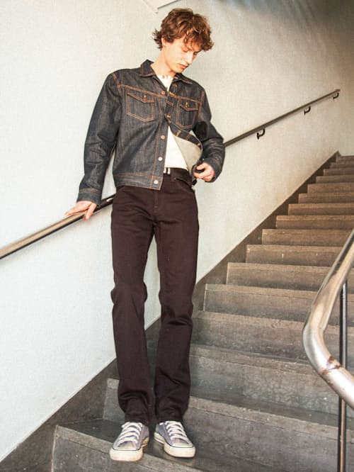 lifestyle image of Gritty Jackson Denim