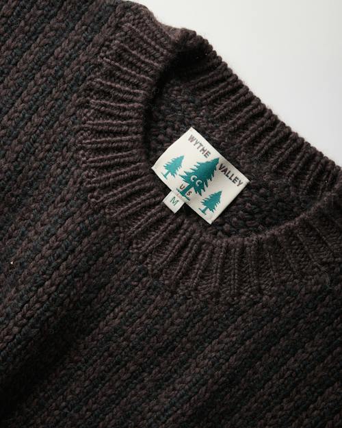 laydown detail image of Two-Tone Highland Crewneck Sweater