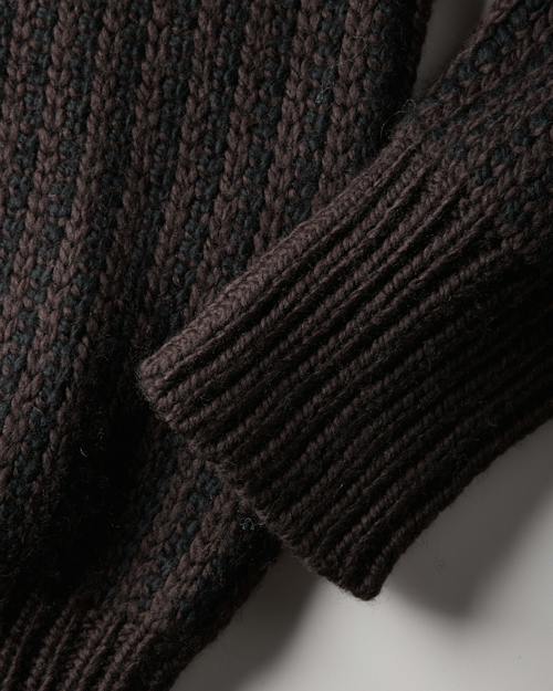 laydown detail image of Two-Tone Highland Crewneck Sweater
