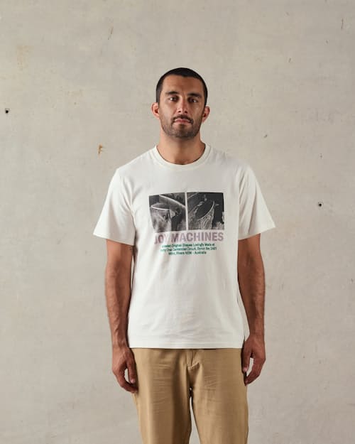 on model image of McTavish Graphic T-Shirt