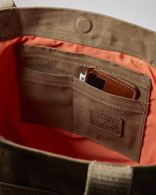laydown detail image of Knob Creek Edition Waxed Canvas Tote
