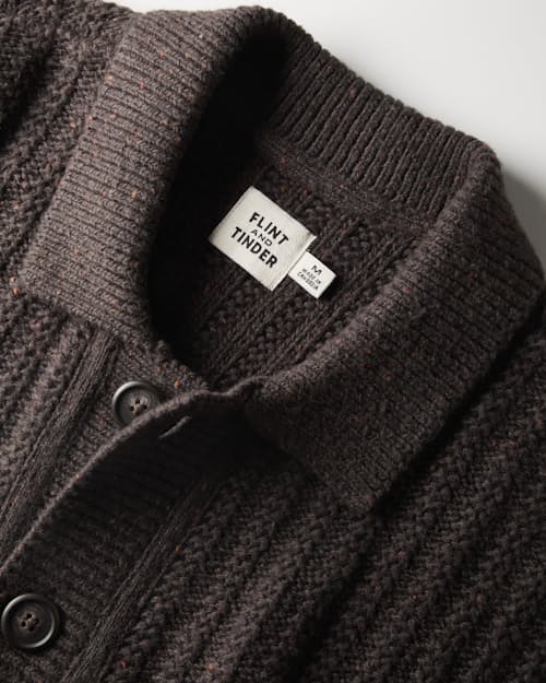 laydown detail image of Recycled Cotton Headlands Full Button Cardigan