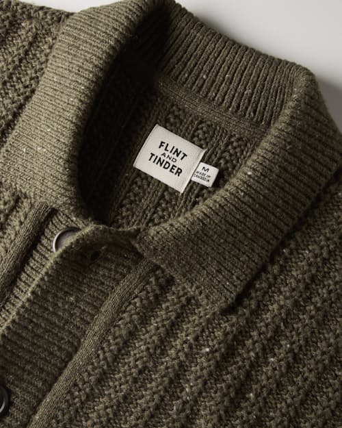 laydown detail image of Recycled Cotton Headlands Full Button Cardigan
