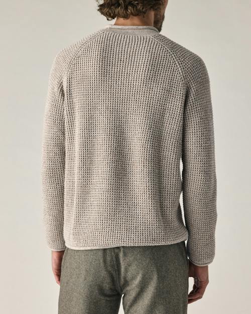 on model image of Recycled Cotton Headlands Rollneck Sweater