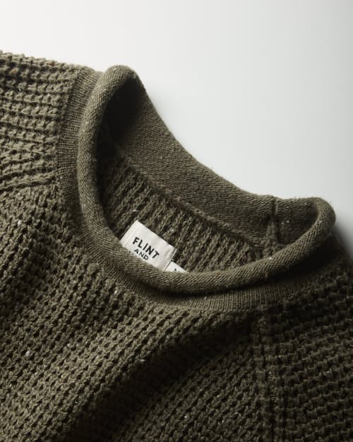 laydown detail image of Recycled Cotton Headlands Rollneck Sweater