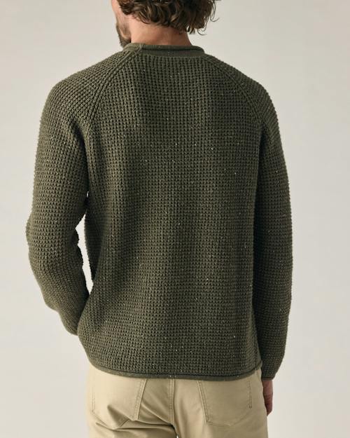 on model image of Recycled Cotton Headlands Rollneck Sweater