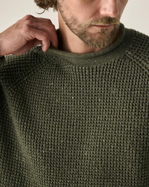 on model image of Recycled Cotton Headlands Rollneck Sweater