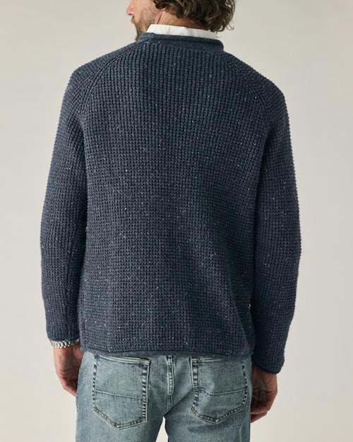 on model image of Recycled Cotton Headlands Rollneck Sweater