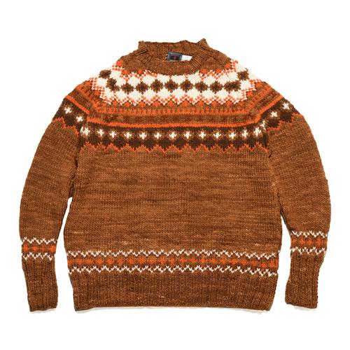 laydown image of Handmade Fair Isle Pullover