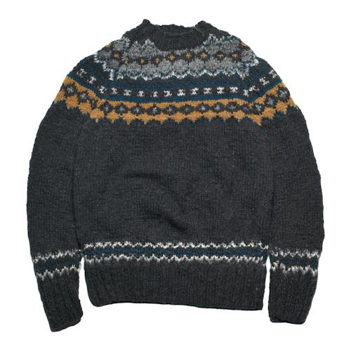 laydown image of Handmade Fair Isle Pullover