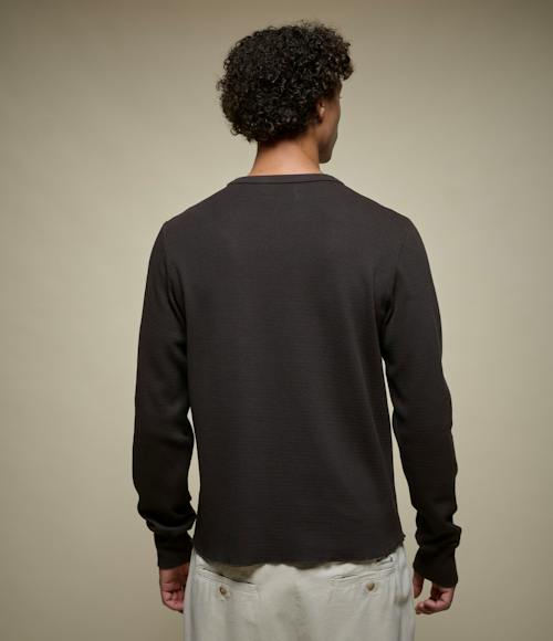 on model image of THERMAL01 Thermal Cotton Longsleeve