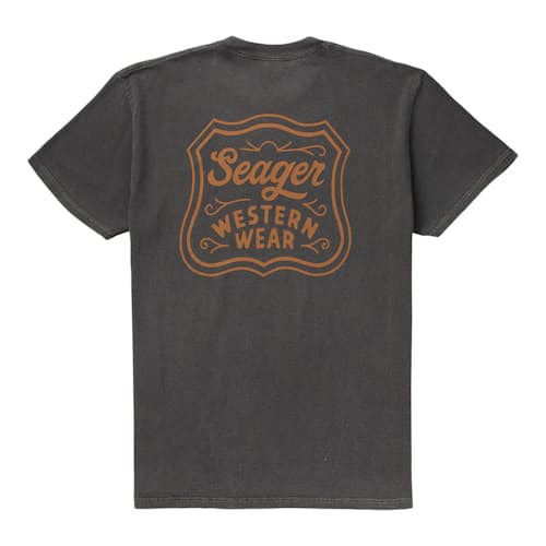 laydown image of Premium Pigment Dyed Graphic T-Shirt
