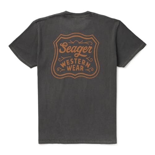 laydown image of Premium Pigment Dyed Graphic T-Shirt