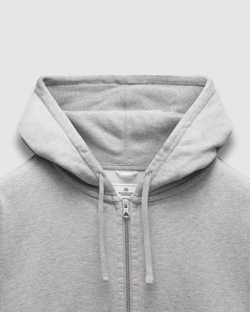 laydown detail image of Midweight Terry Relaxed Zip Hoodie