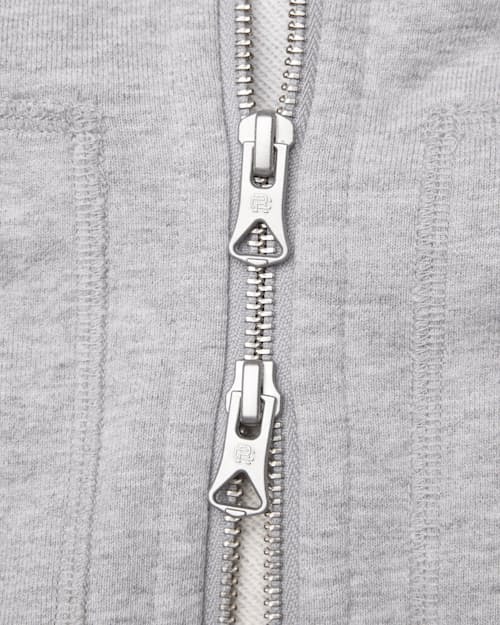 laydown detail image of Midweight Terry Relaxed Zip Hoodie