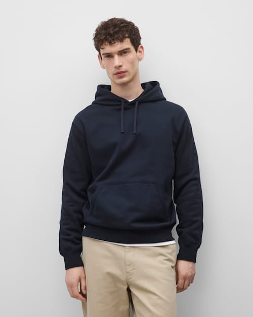 on model image of Midweight Terry Standard Hoodie