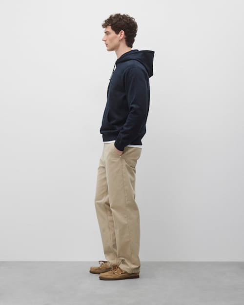 on model image of Midweight Terry Standard Hoodie
