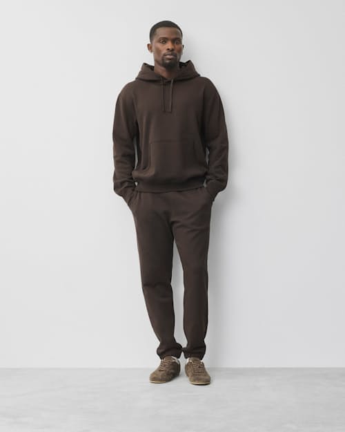 on model image of Midweight Terry Standard Hoodie