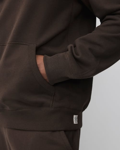 on model image of Midweight Terry Standard Hoodie