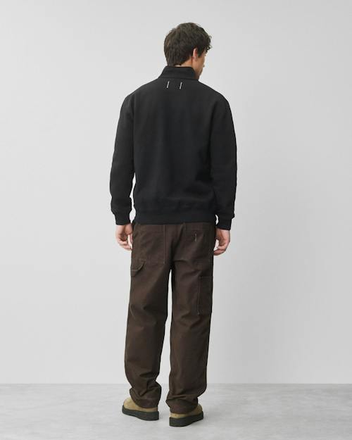 on model image of Brushed Fleece Standard Quarter Zip