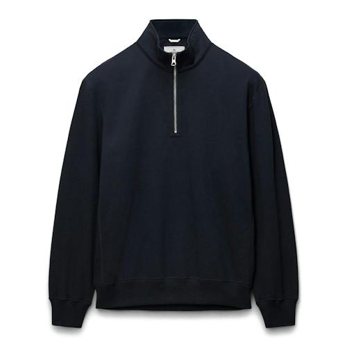 laydown image of Brushed Fleece Standard Quarter Zip