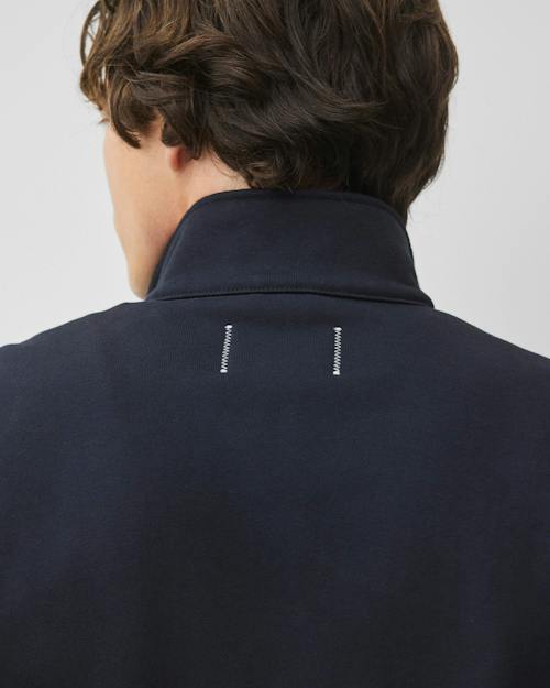 on model image of Brushed Fleece Standard Quarter Zip