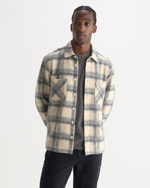 on model image of Whiting Overshirt