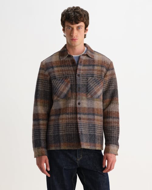 on model image of Whiting Overshirt